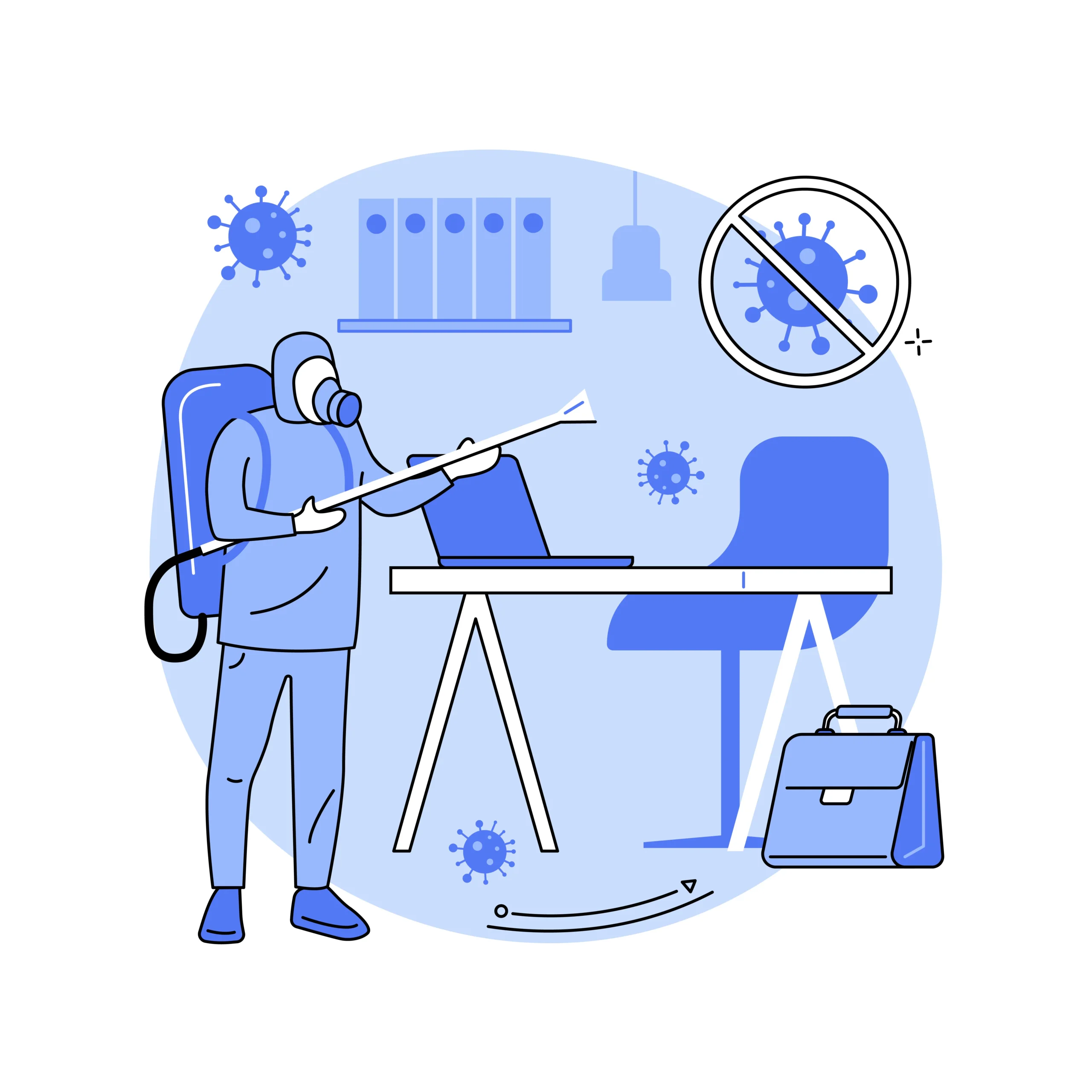 Désinfection professionnelle : assainissement des lieux